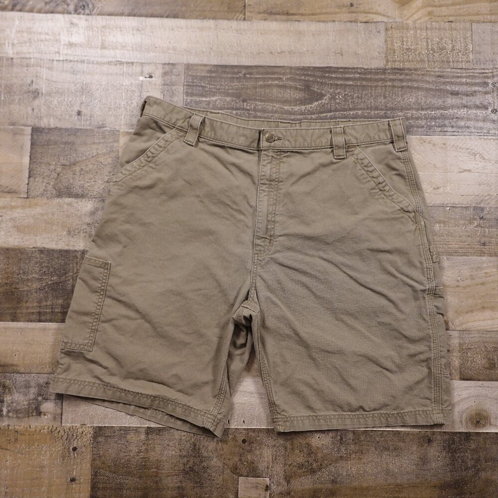 Carhartt Original Fit Work Shorts – Men’s 42 Khaki Taupe 10" Inseam